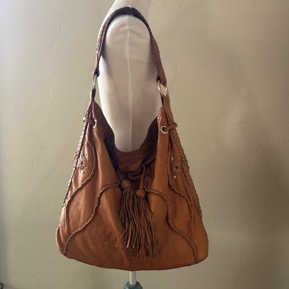 Junior Drake Handbags - Junior Drake Leather Hobo Bag